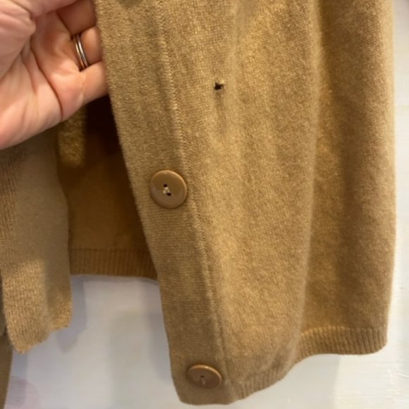 525 America Tan Cashmere Cardigan - Picture 2 of 3